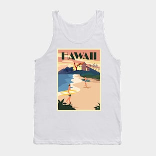 Hawaii - Vintage Travel Poster Tank Top